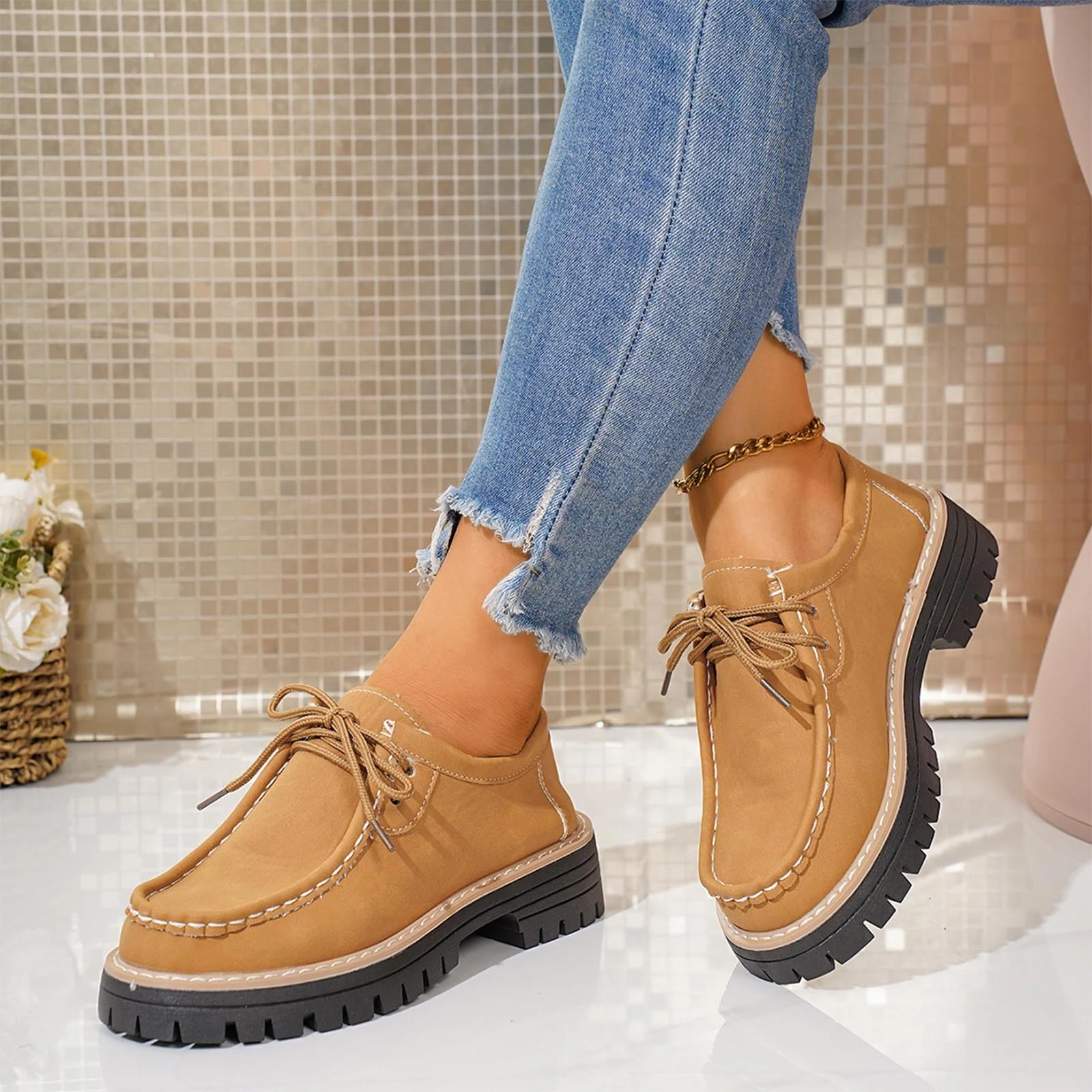Women's Casual Retro Suede Loafers