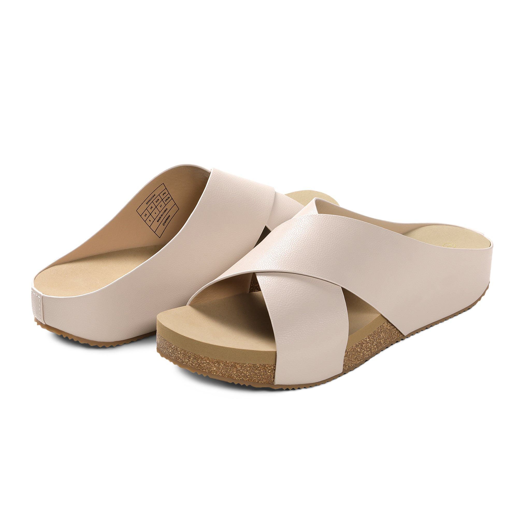 Women's Open Toe Criss-Cross Wedge Sandals
