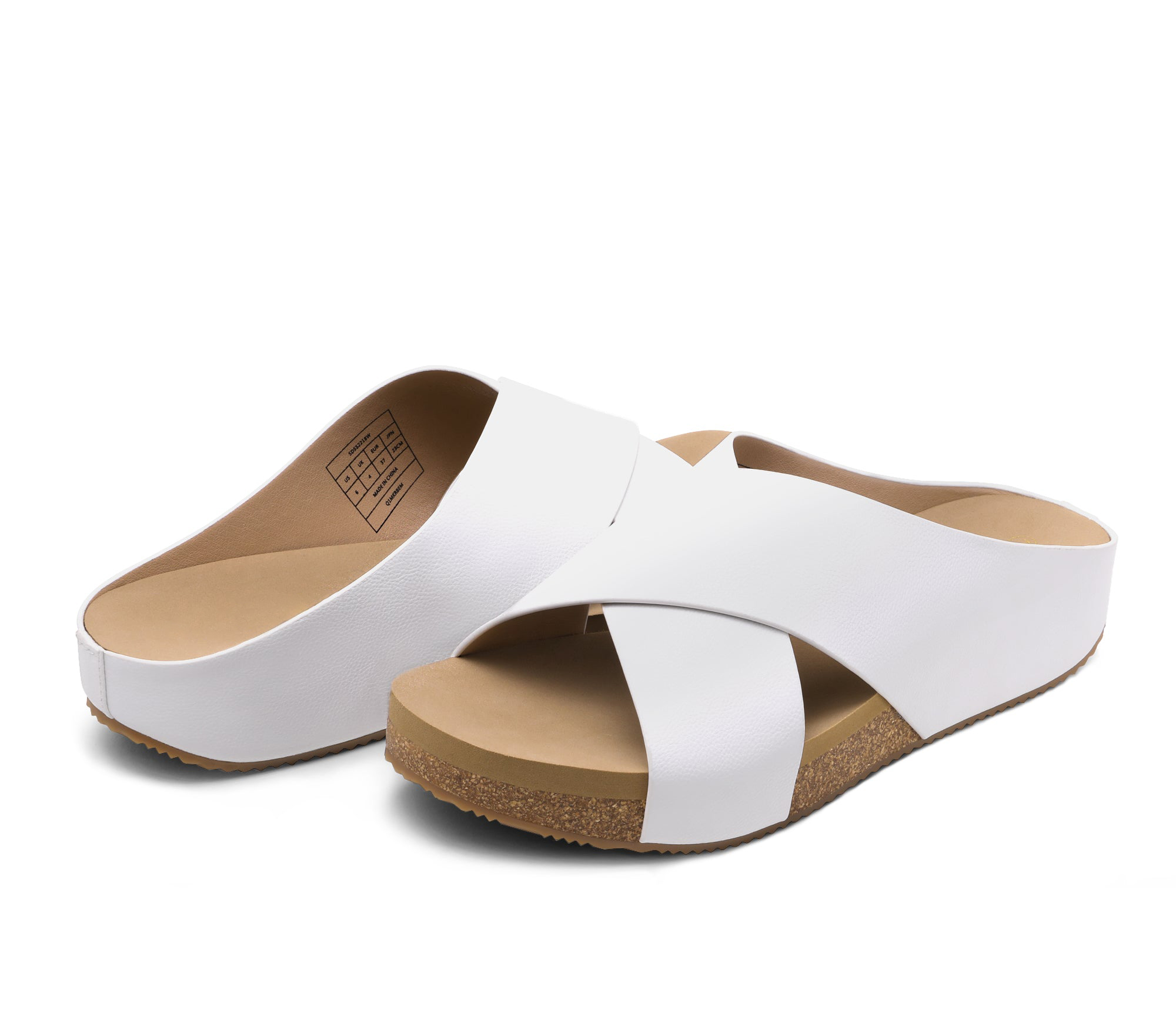 Women's Open Toe Criss-Cross Wedge Sandals