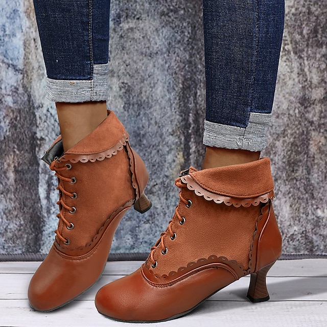 Women's Vintage Heel Boots