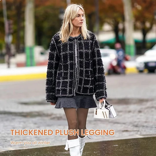 Buy 1 Get 2 - Women's Fleece Lined Tights Fake Translucent Warm Thermal Pantyhose Sheer Thick Leggings