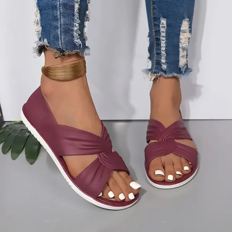 š„Last Day 70% OFF -Women's Comfort Bowtie Slide Sandals