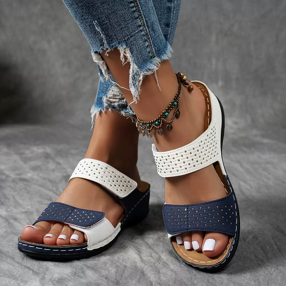 Women's Casual Breathable Slip On Orthopaedic Sandals
