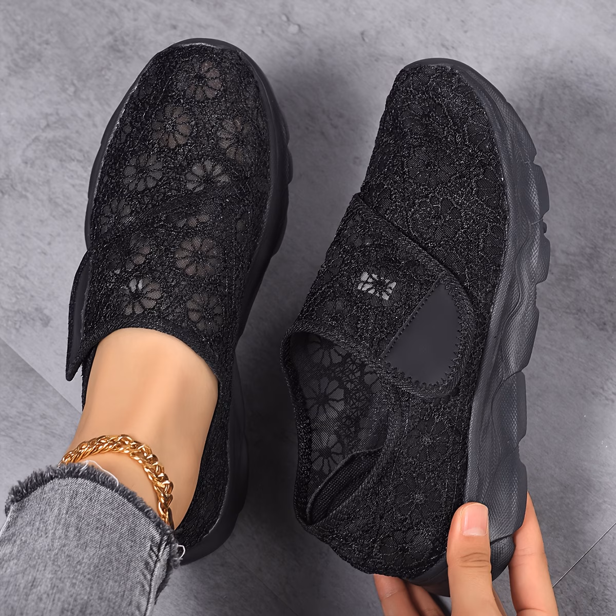 Women's Casual Breathable Slip On Orthopaedic Walking Sneakers