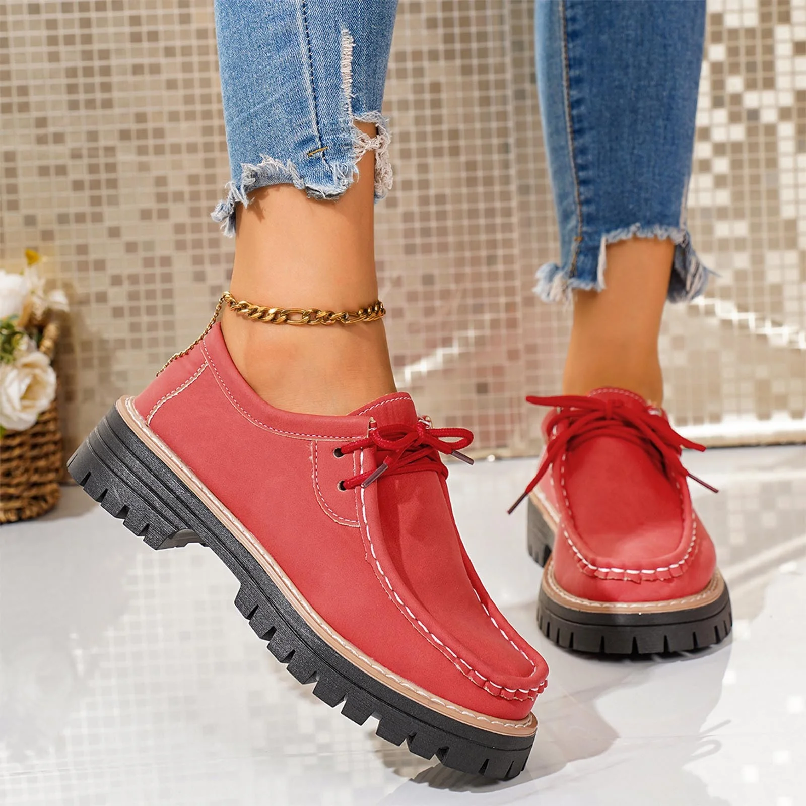 Women's Casual Retro Suede Loafers