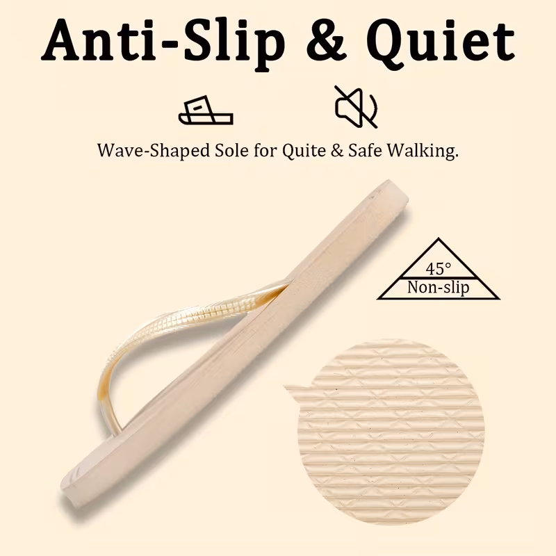 Women's Plain Soft EVA Flip Flops Square Toe Platform Slippers