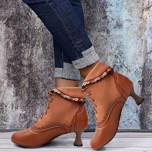 Women's Vintage Heel Boots