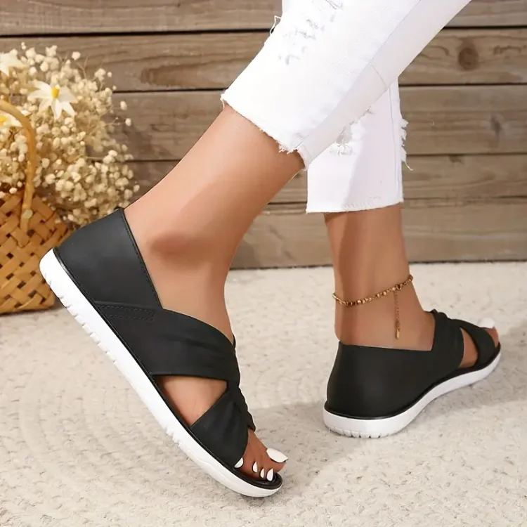 š„Last Day 70% OFF -Women's Comfort Bowtie Slide Sandals