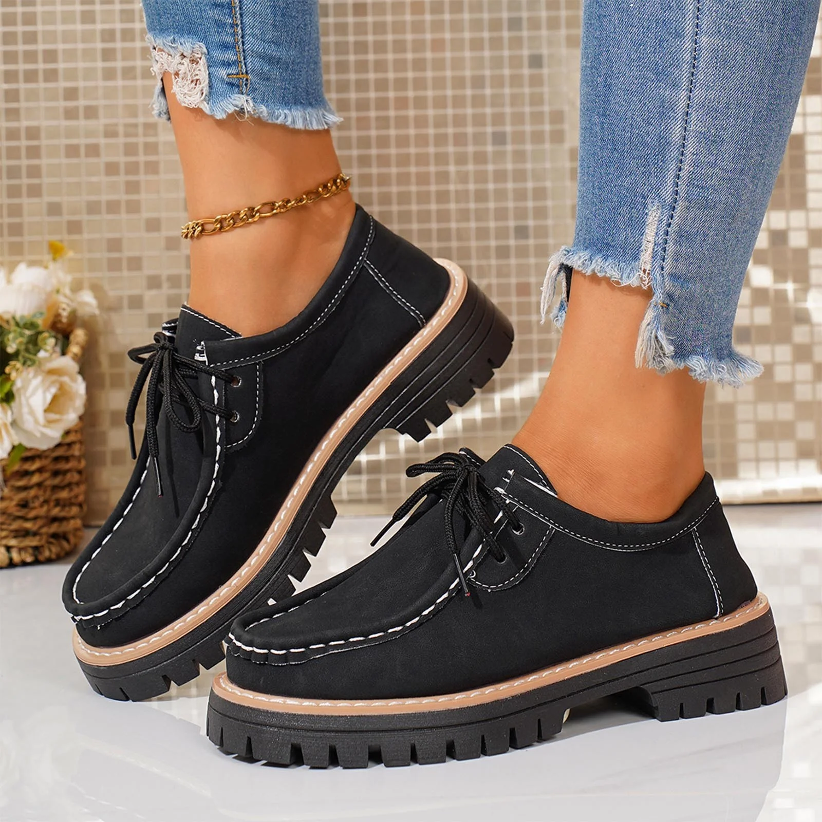 Women's Casual Retro Suede Loafers