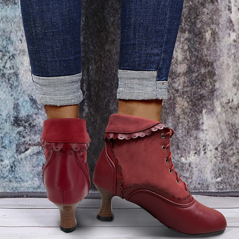 Women's Vintage Heel Boots