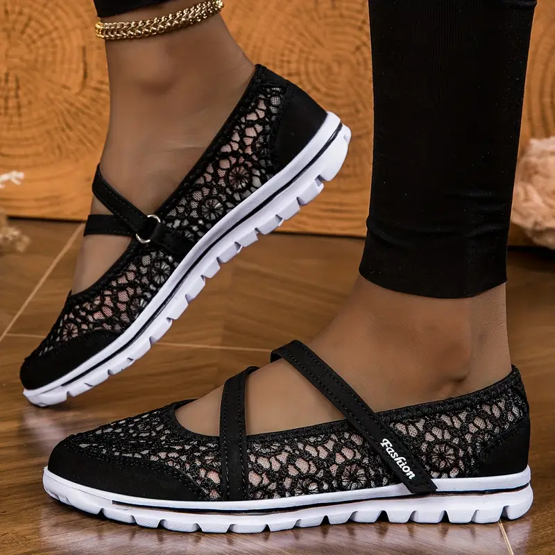 Women's Elegant Lace Breathable Slip On Orthopaedic Sneakers