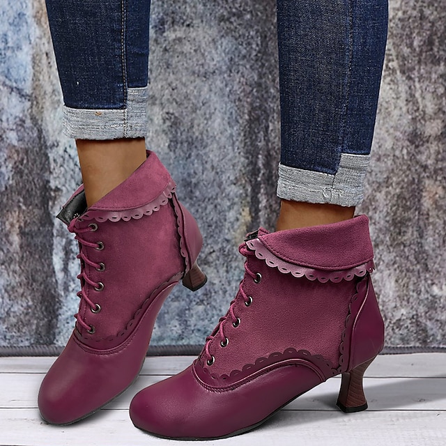 Women's Vintage Heel Boots