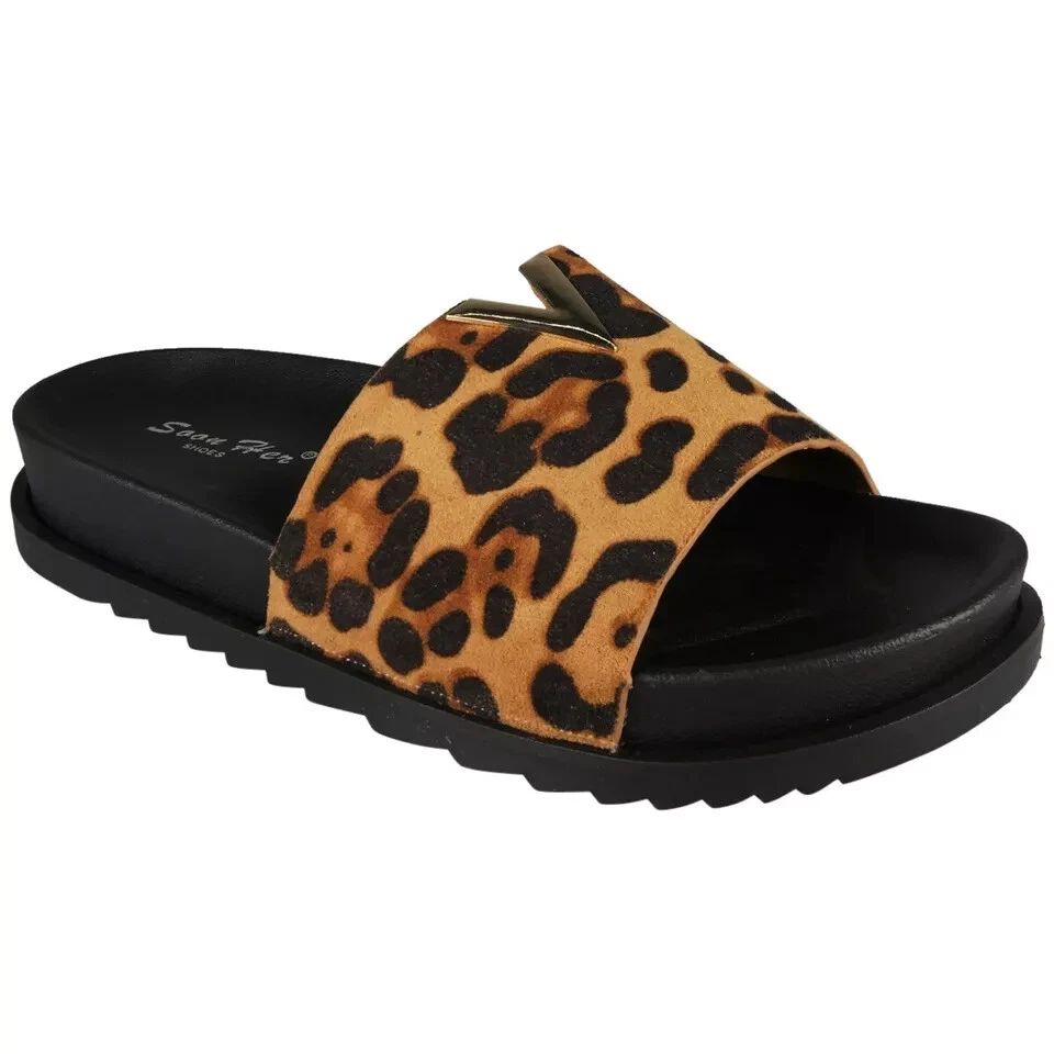 Ladies Summer Sliders Mules Girls Comfort Open Toes Summer Sandals
