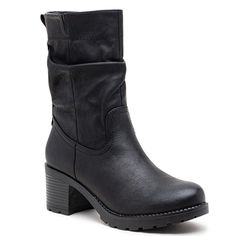 Fax Suede Ankle Boots