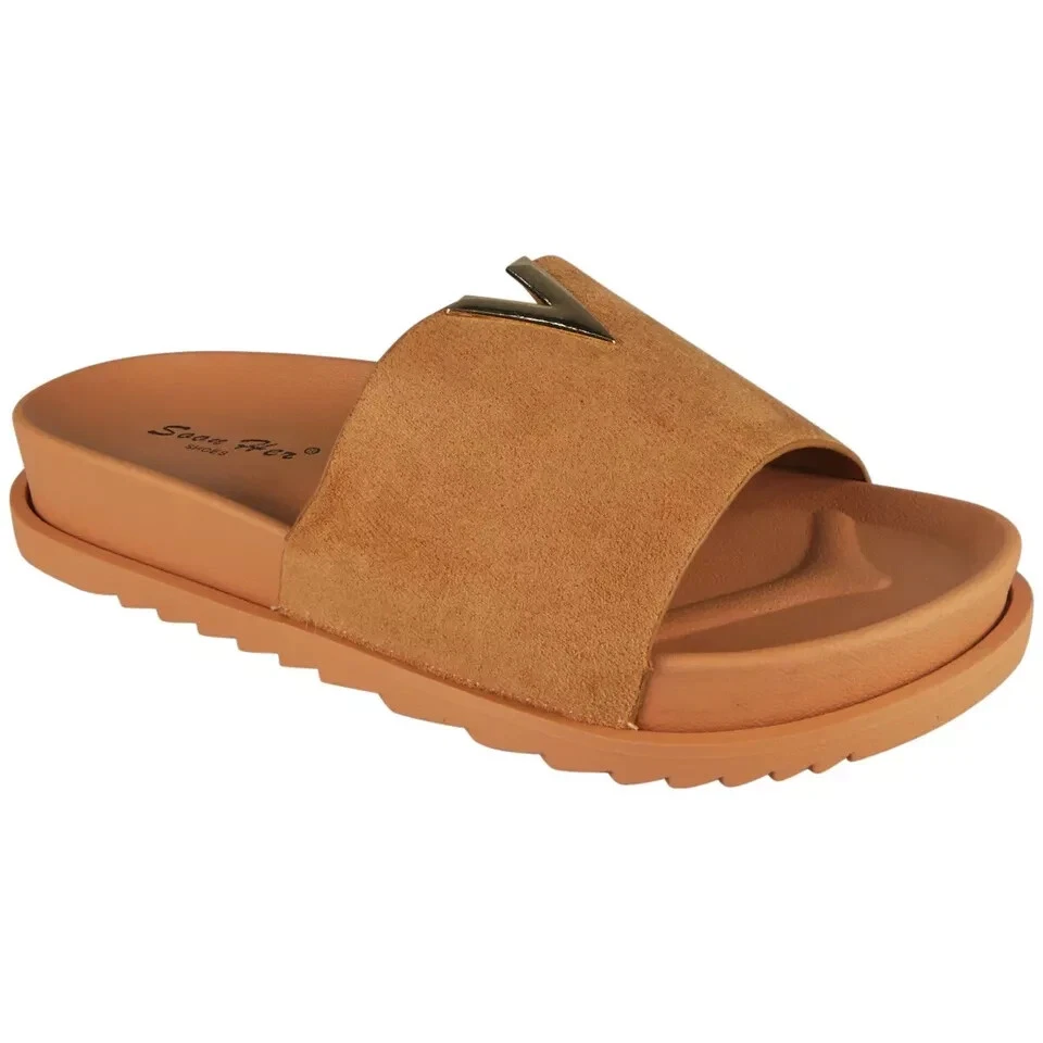 Ladies Summer Sliders Mules Girls Comfort Open Toes Summer Sandals