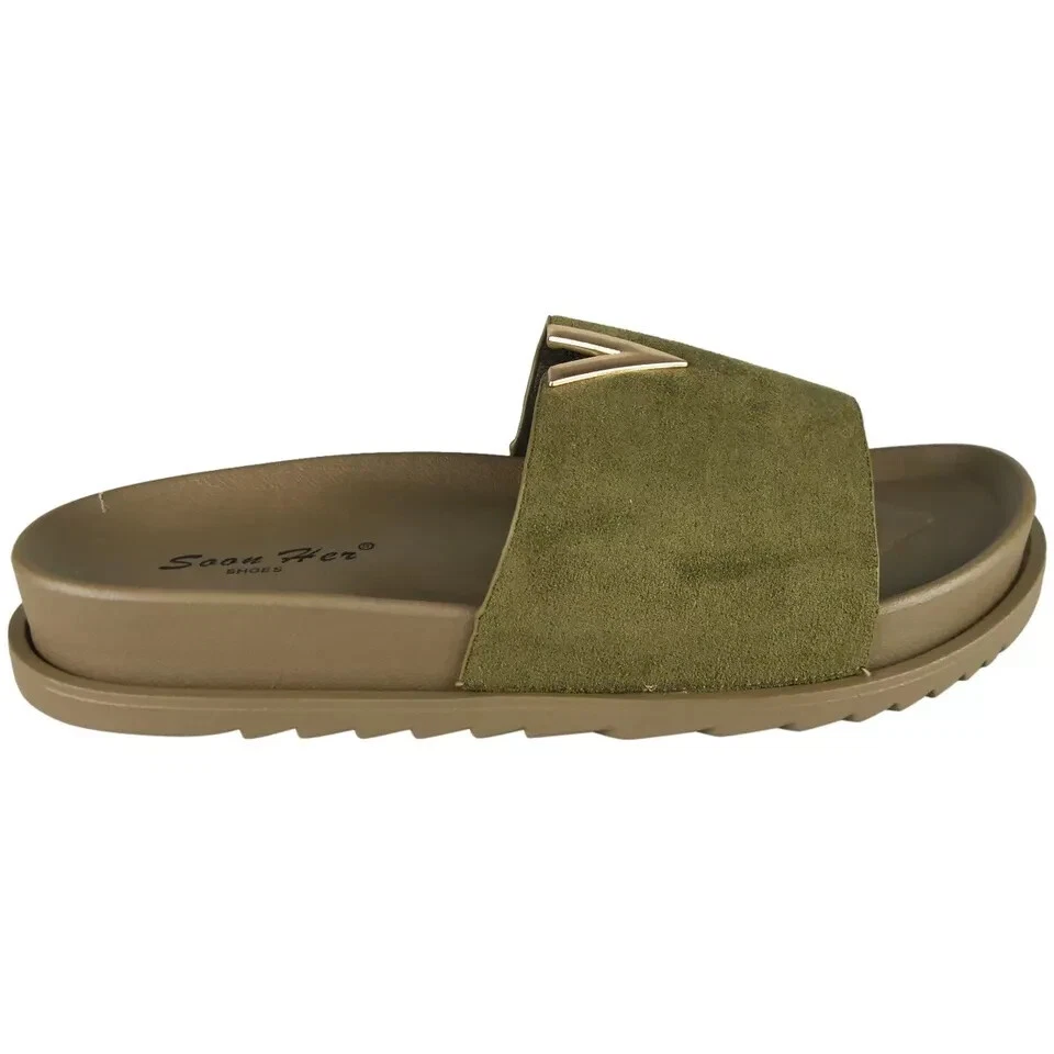 Ladies Summer Sliders Mules Girls Comfort Open Toes Summer Sandals