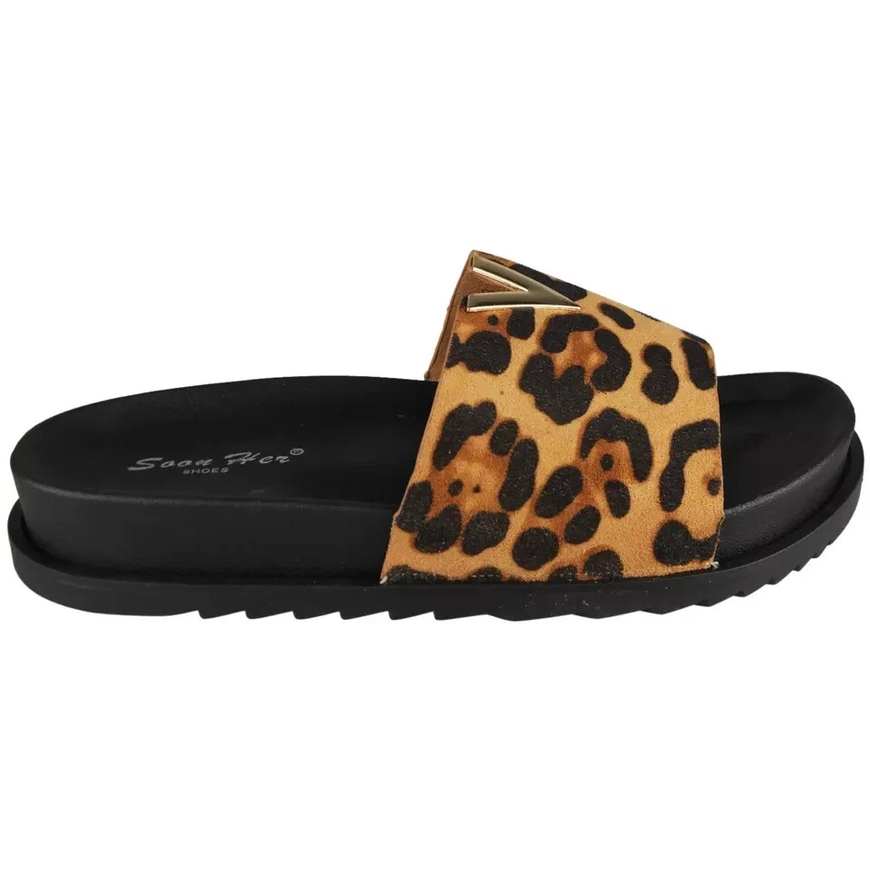 Ladies Summer Sliders Mules Girls Comfort Open Toes Summer Sandals