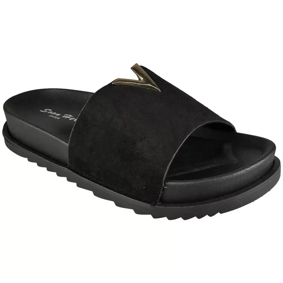 Ladies Summer Sliders Mules Girls Comfort Open Toes Summer Sandals