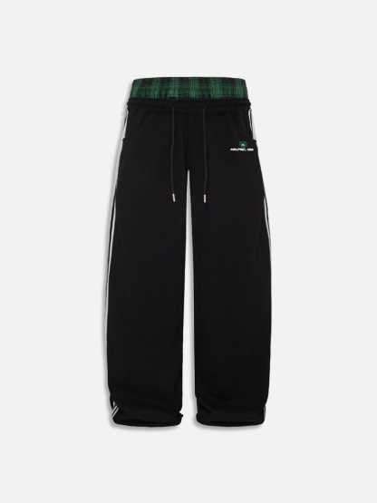 Retro Double Waist Sweatpants – Unisex Style
