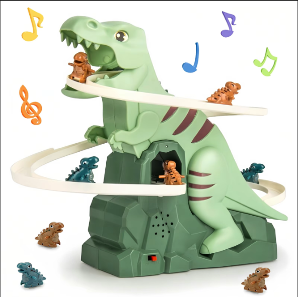 Dinosaur Puzzle Smart Electric Sliding Track Toy Car 🦖