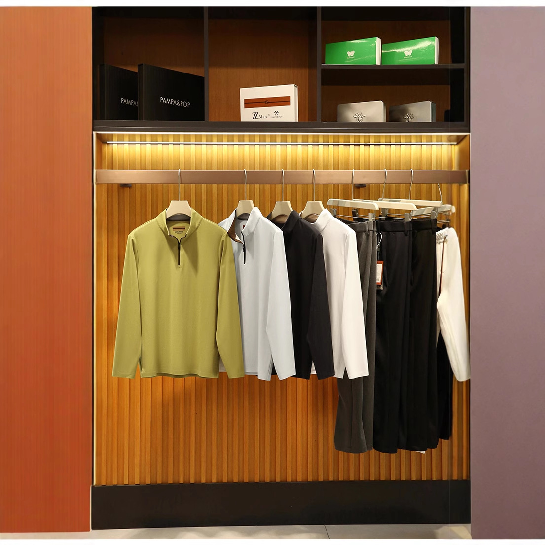 Men’s High-Tech Thermal Half-Zip Long Sleeve Shirt – Lightweight, Warm & Stretchy