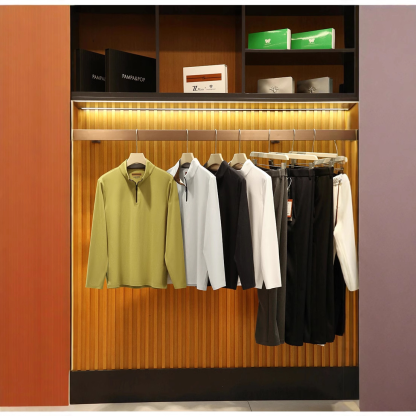 Men’s High-Tech Thermal Half-Zip Long Sleeve Shirt – Lightweight, Warm & Stretchy