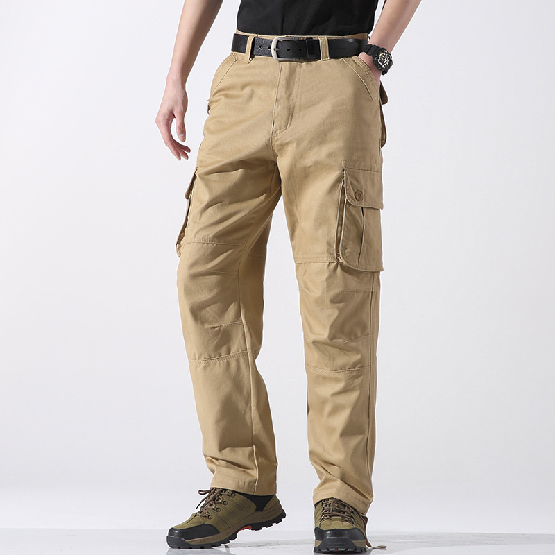 Men’s Outdoor Straight-Leg Cargo Trousers