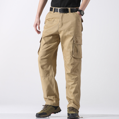 Men’s Outdoor Straight-Leg Cargo Trousers