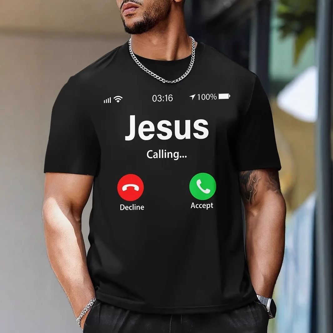 Funny Jesus Calling 3D Print Unisex T-Shirt