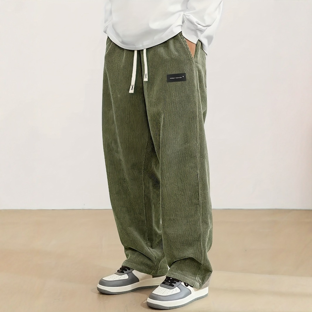 Men’s Loose Fit Corduroy Casual Pants