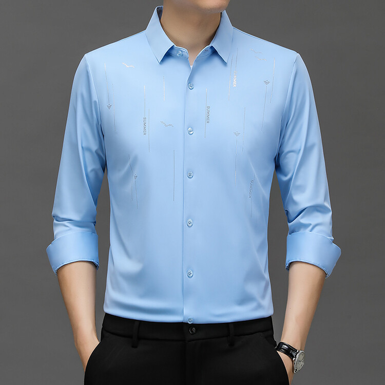 Men’s Wrinkle-Free Stretch Printed Shirt