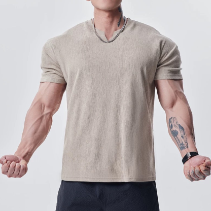 Men’s Athletic Fit Cooling Textured T-Shirt