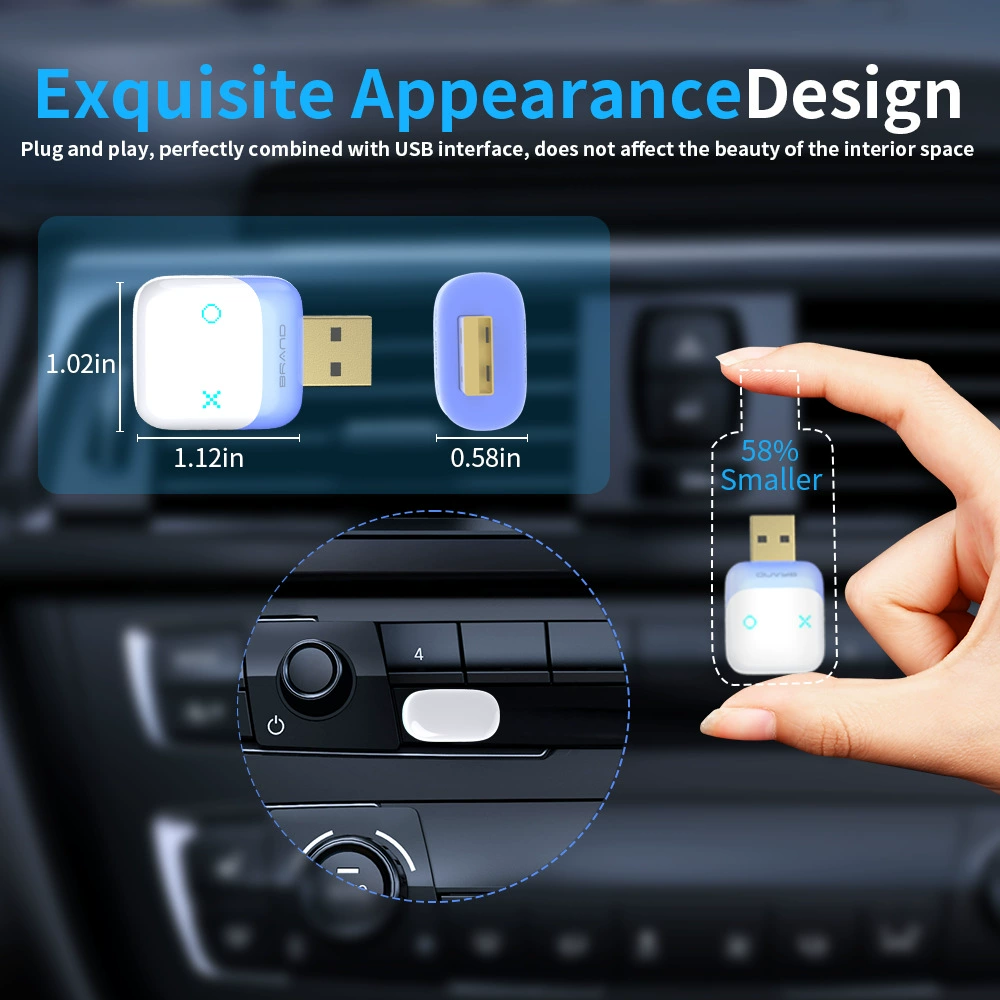 Mini 2 in 1 Wireless For Apple Carplay Android Auto Adapter