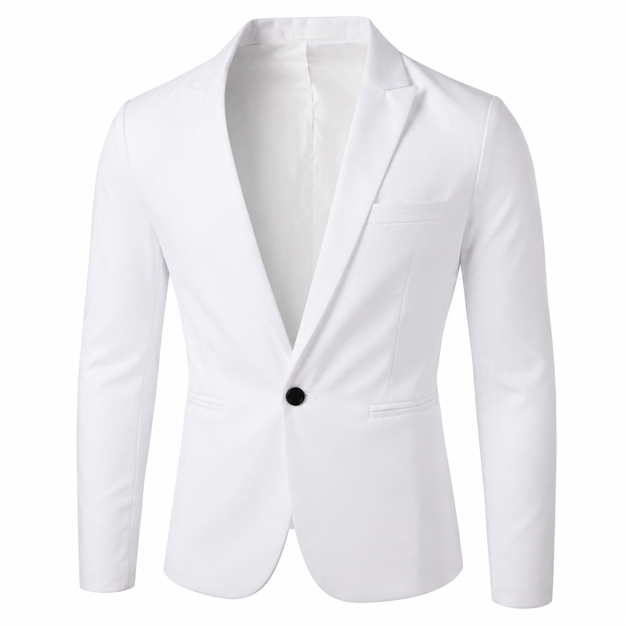 Men's Slim Fit One Button Casual Blazer – Modern Business Sport Coat Jacket