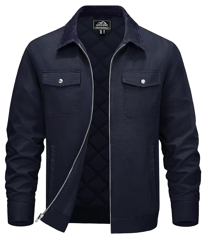 Men's Warm Cotton Jacket – Casual Windproof Coat
