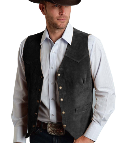 Men’s Vintage Suede Leather Vest