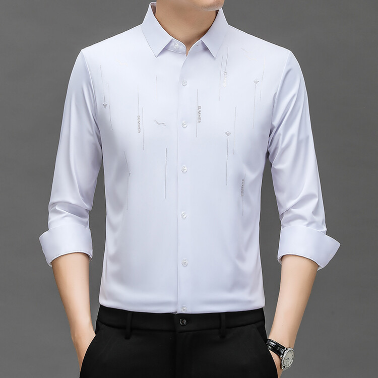 Men’s Wrinkle-Free Stretch Printed Shirt