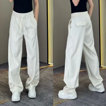 Premium Men’s Modal Blend Wide-Leg Trousers