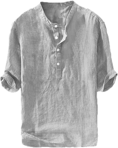 Men’s Premium Linen Blend Half Sleeve Casual Shirt