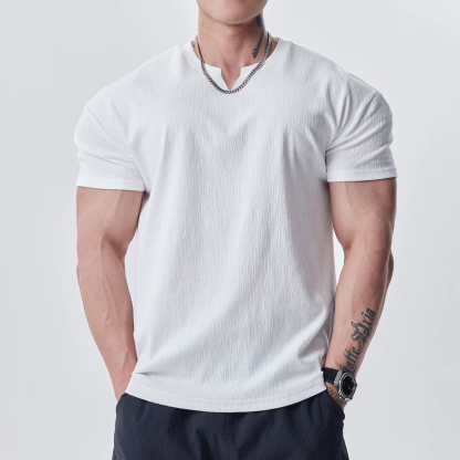 Men’s Athletic Fit Cooling Textured T-Shirt