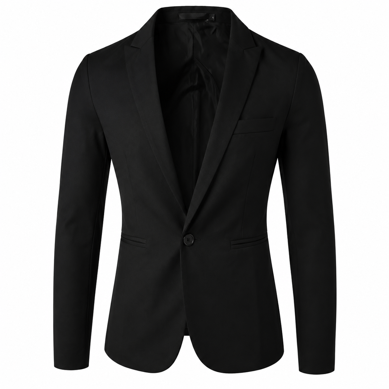 Men's Slim Fit One Button Casual Blazer – Modern Business Sport Coat Jacket