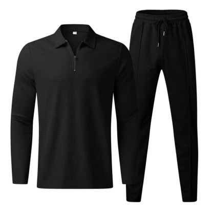 Men’s Casual Tracksuit Set – Long Sleeve Top & Pants