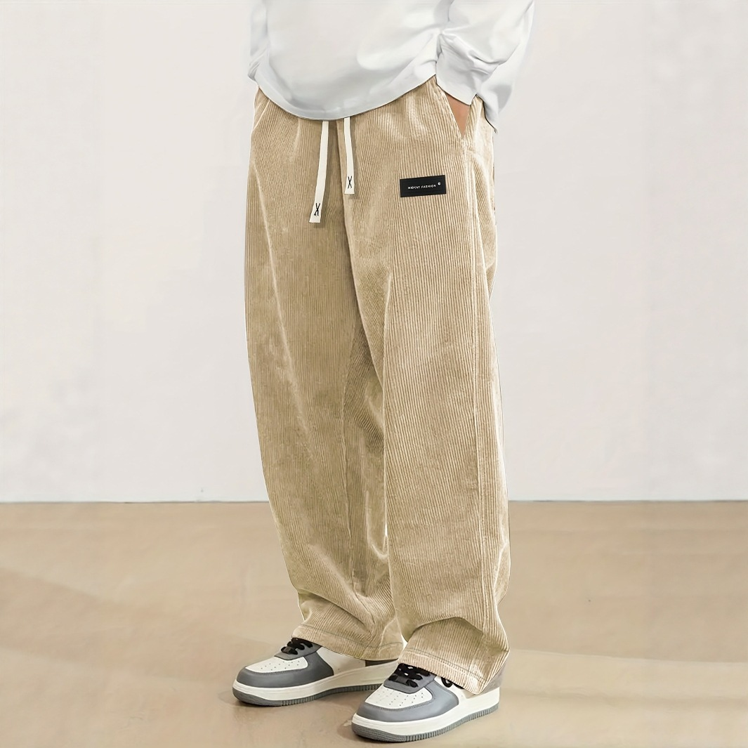 Men’s Loose Fit Corduroy Casual Pants