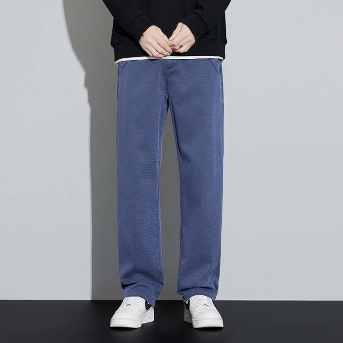 Men’s Lyocell Relaxed Straight-Leg Casual Pants