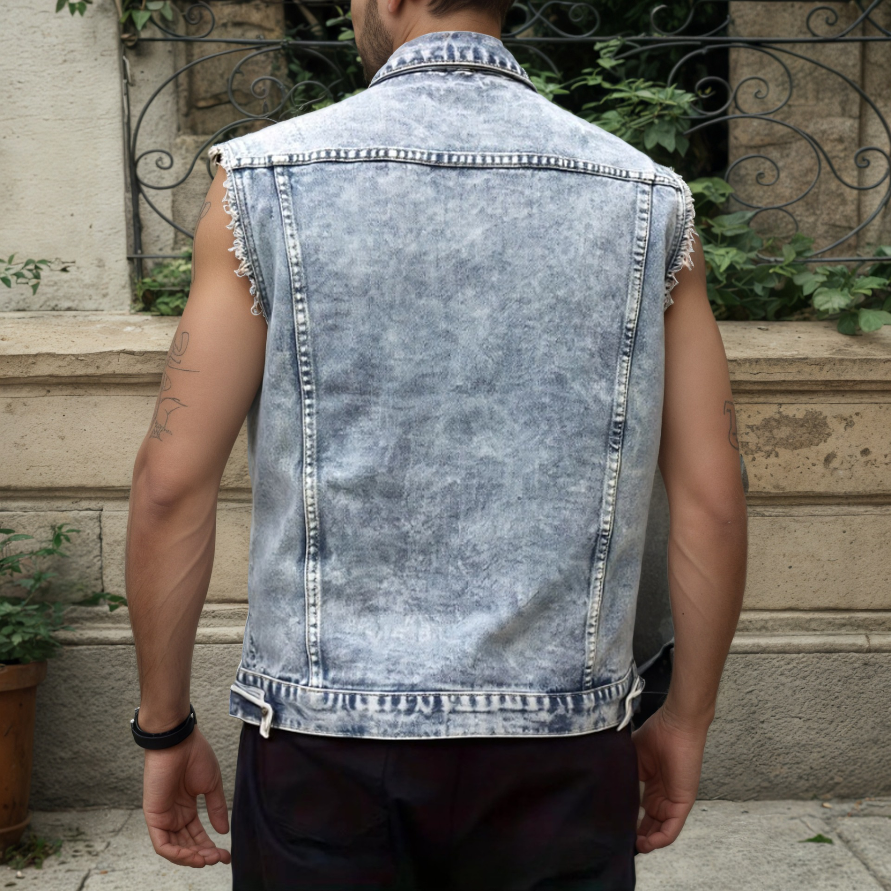 Men’s Denim Vest Jacket