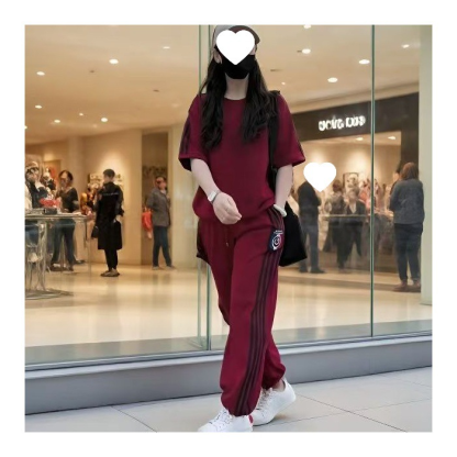 Women’s Casual Sweatshirt & Wide-Leg Pants Set