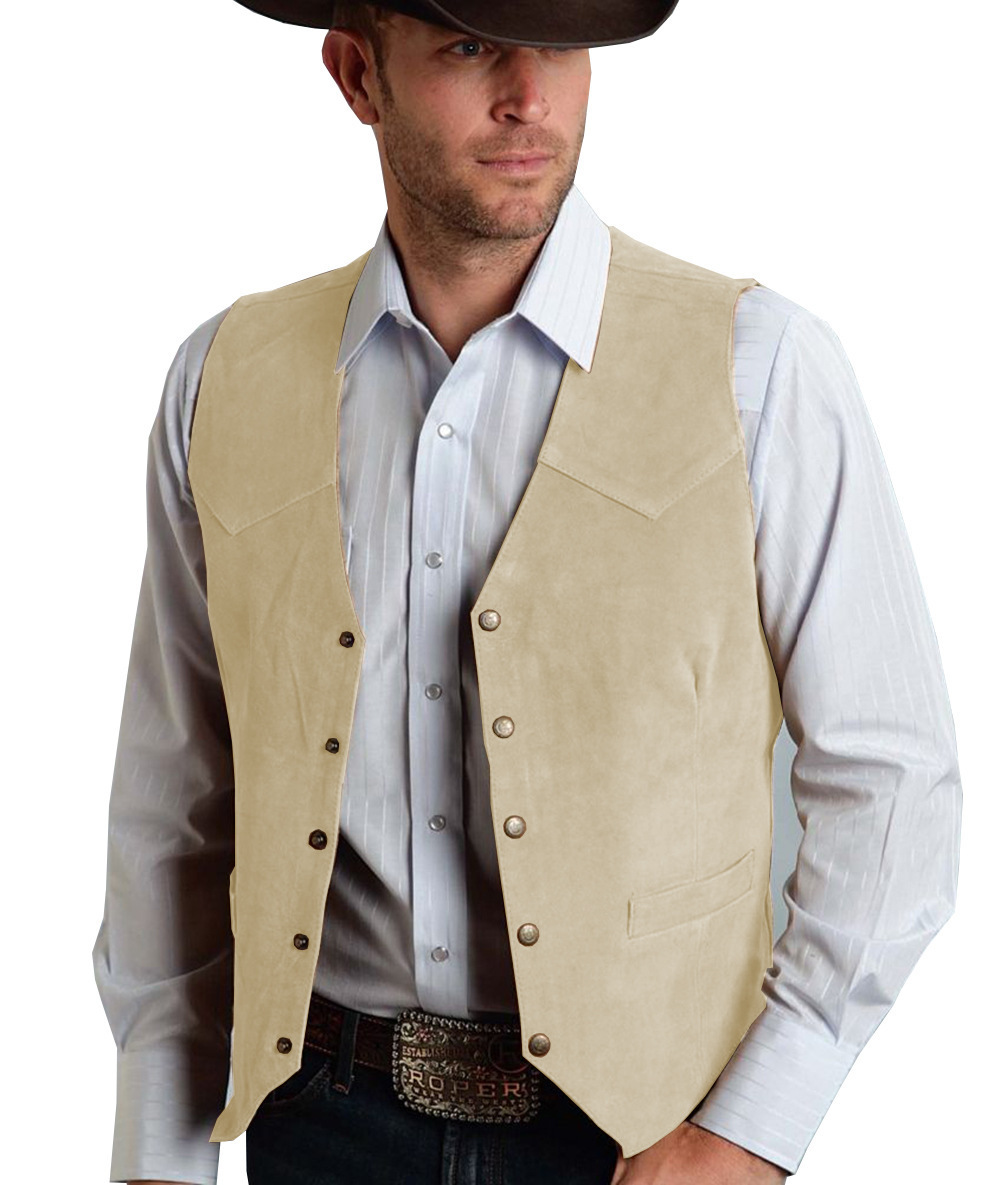 Men’s Vintage Suede Leather Vest