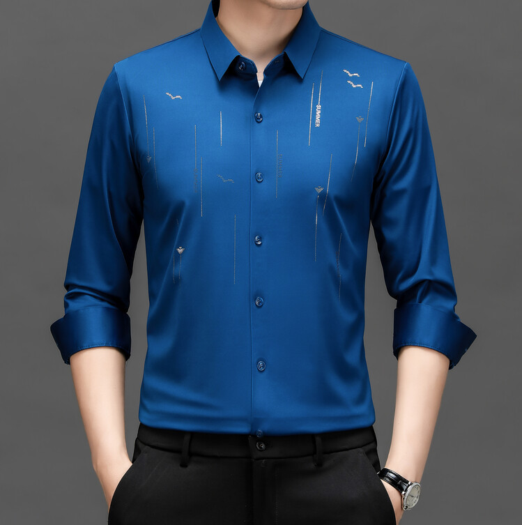 Men’s Wrinkle-Free Stretch Printed Shirt