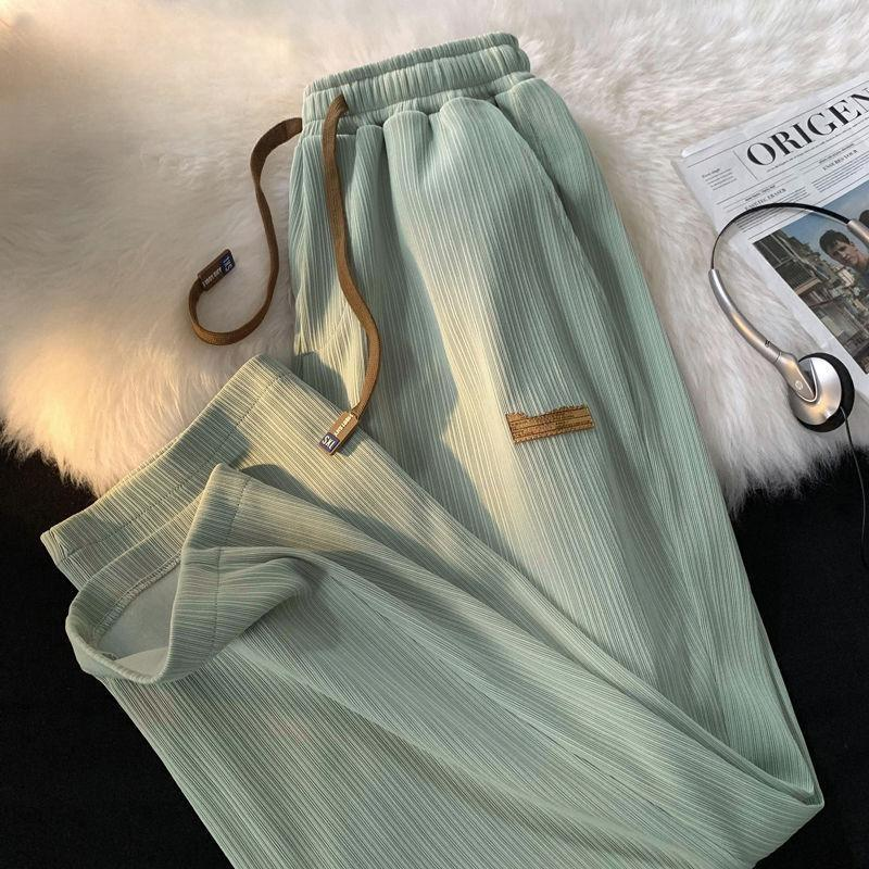 Premium Men’s Ice Silk Wide-Leg Trousers