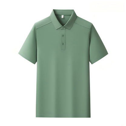 Men's Long-Staple Cotton Pique Short Sleeve Polo Shirt